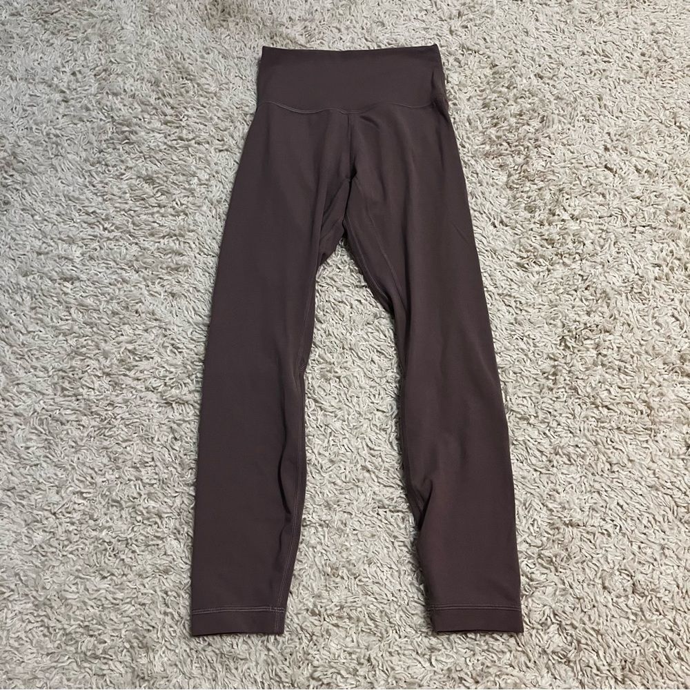 lululemon align 25" leggings size s (2) light brown